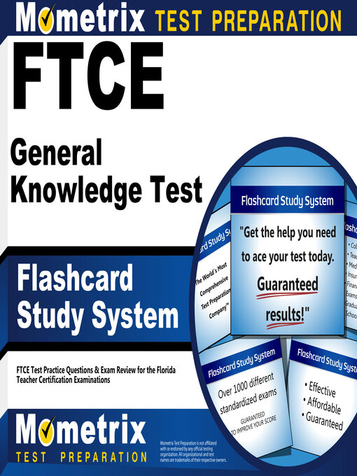 Title details for FTCE General Knowledge Test Flashcard Study System by Mometrix Florida Teacher Certification Test Team - Wait list